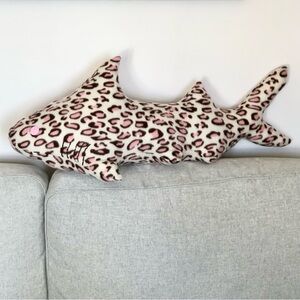 Leopard shark pillow micro fleece hand made